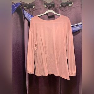 Dusty Pink Twist Back Top